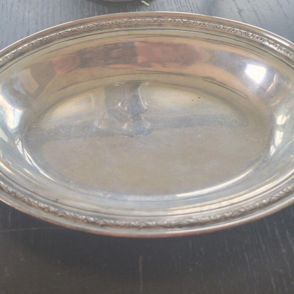 Vintage International Sterling Silver Oval Tray 10”